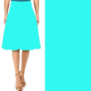 Pre-Order Solid Turquoise Swing Skirt with Pockets - Due to arrive late April/early May 2025