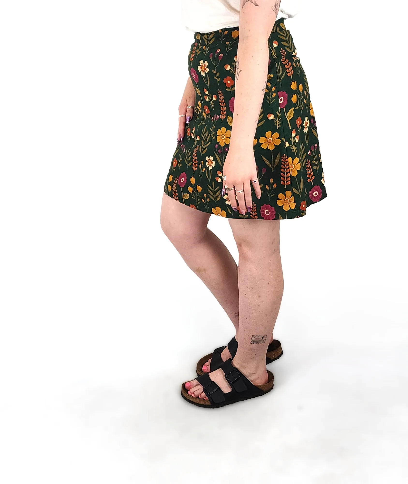 Princess Highway green floral skirt size 12