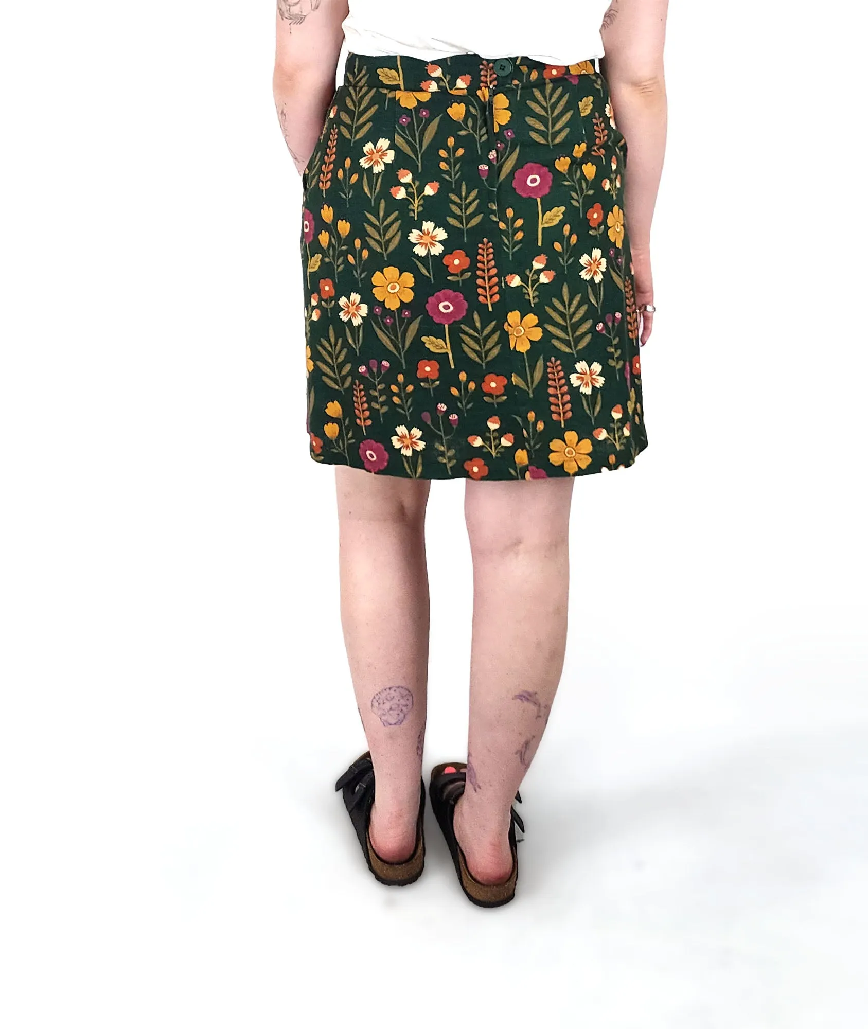 Princess Highway green floral skirt size 12