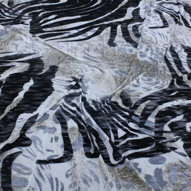 Printed FDY Foil Fabric 150cm