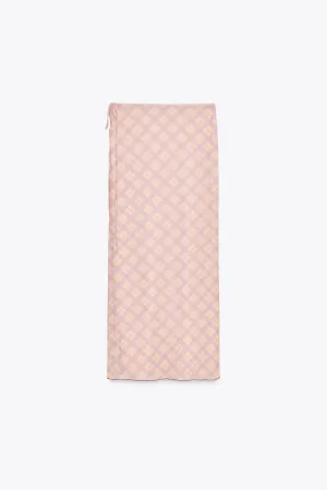 Printed tulle skirt