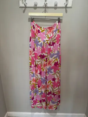 Promesa Pink Floral Maxi Skirt
