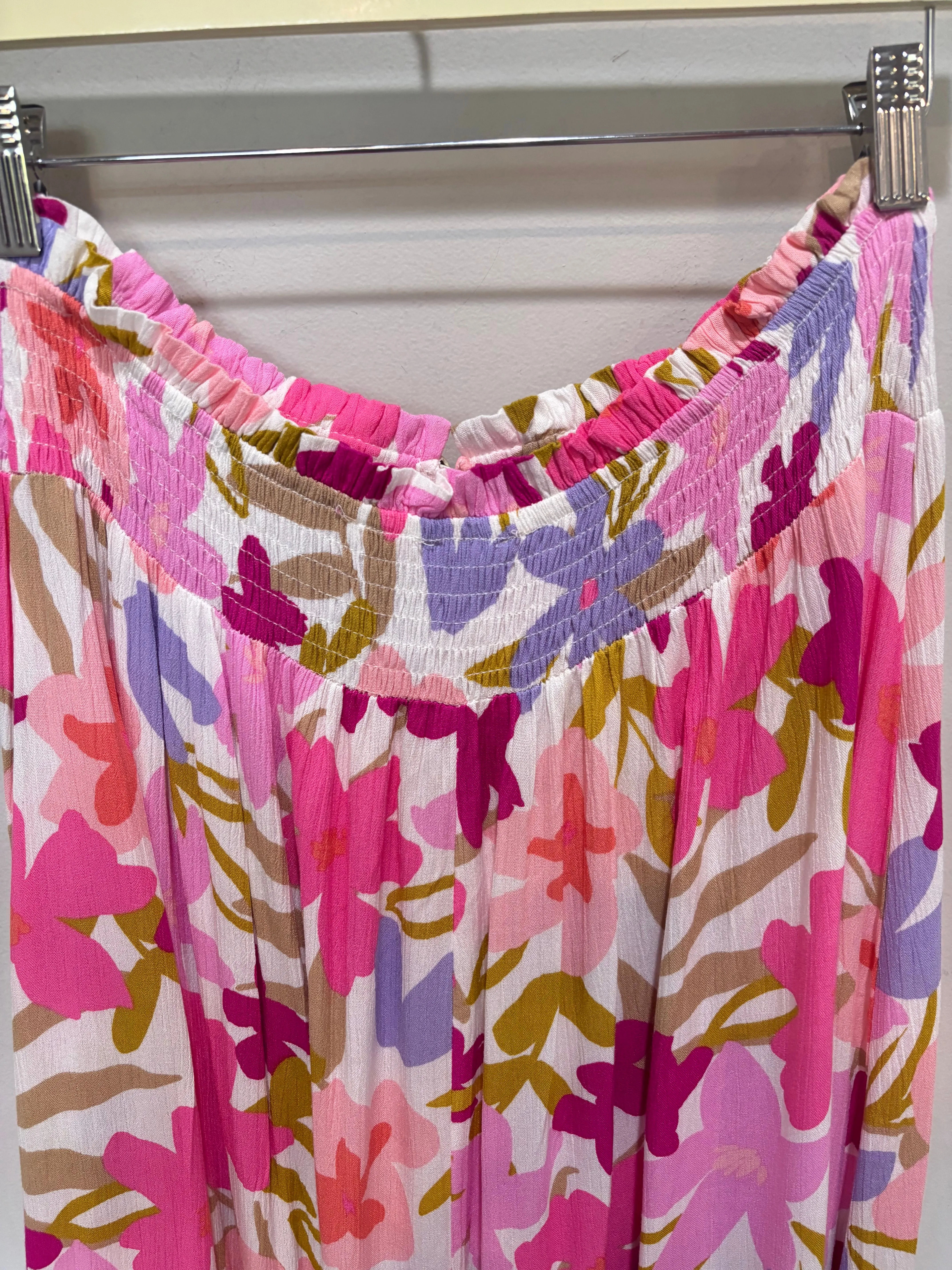 Promesa Pink Floral Maxi Skirt