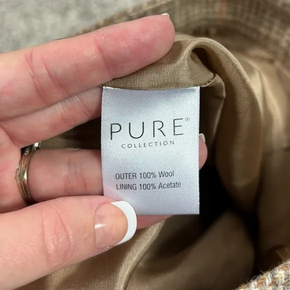 Pure Collection Moon Quality British Cloth Wool Pencil Skirt Size 2