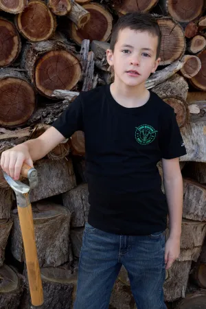 Pure Western Walkers Boys Tee Shirt Black