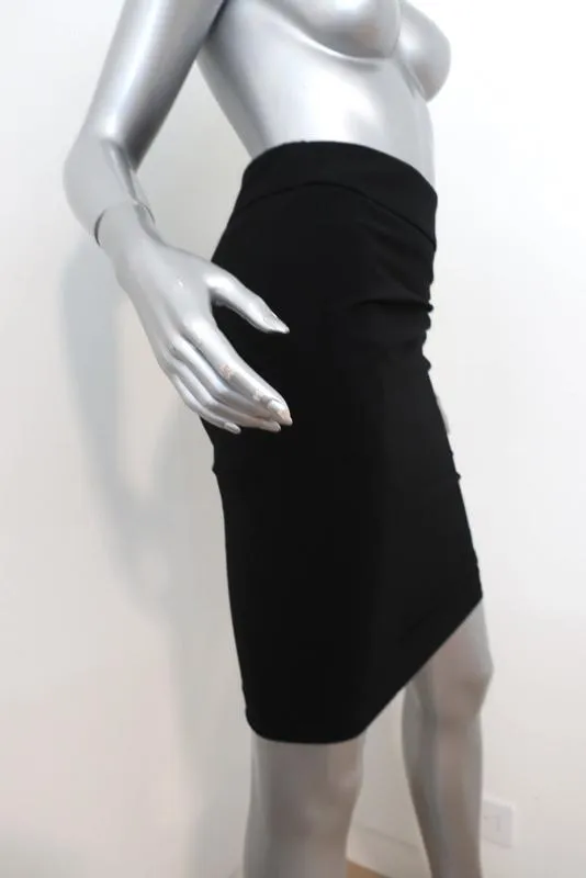 Rag & Bone Pencil Skirt Black Stretch Wool Size 25 NEW