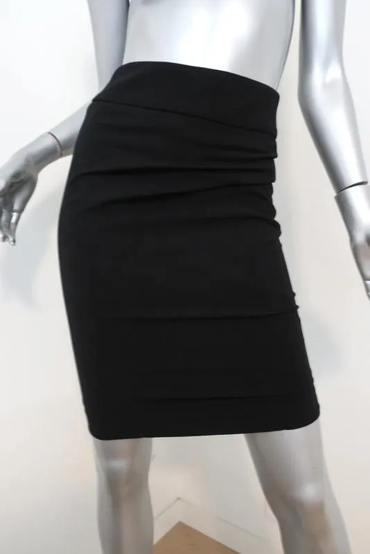 Rag & Bone Pencil Skirt Black Stretch Wool Size 25 NEW