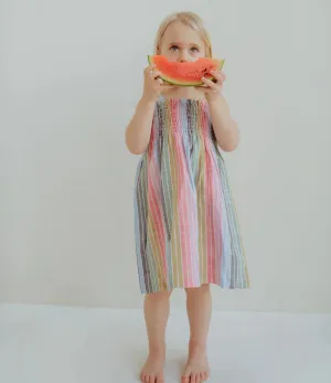 Rainbow Stripe Sun Dress