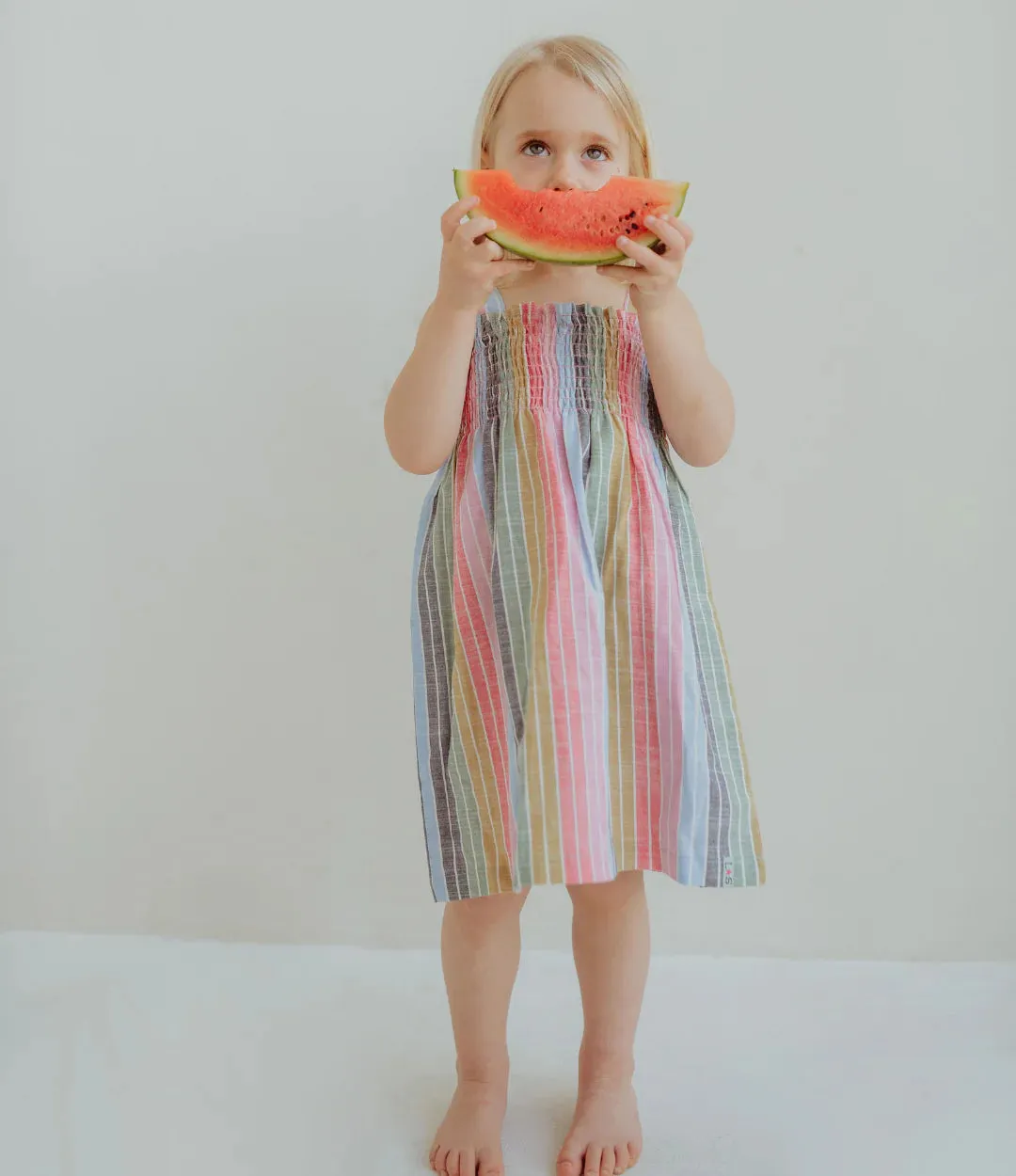 Rainbow Stripe Sun Dress