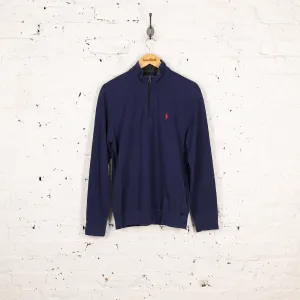 Ralph Lauren Polo 1/4 Zip Sweatshirt - Blue - M