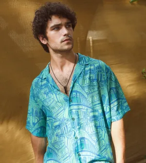 Rampuria Havelis Blue Oversize Shirt