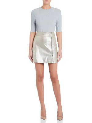 Raquel Skirt - Metallic Silver