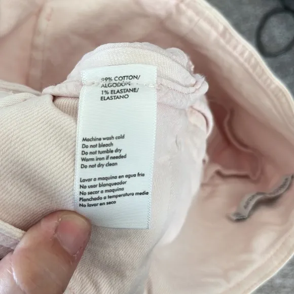 Rebecca Minkoff Pink Denim Mini Skirt Tie Bow Waist