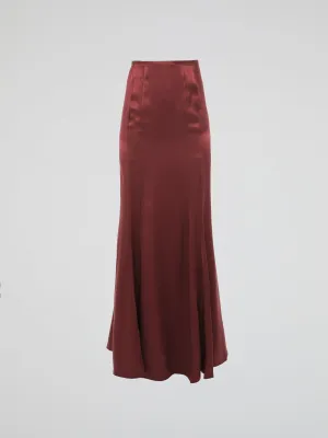 Red Maxi Skirt