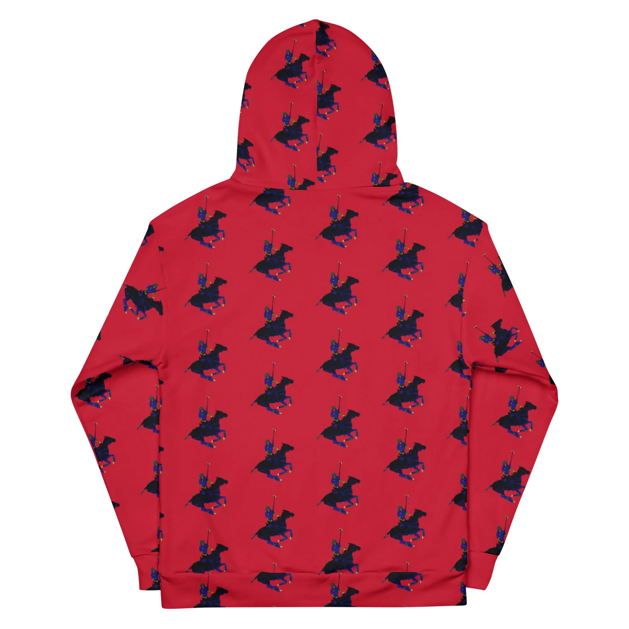 Red Polo Carib Pony Pattern Unisex Hoodie