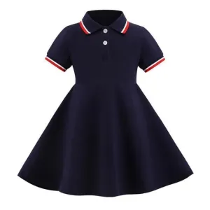 Red Striped Dress For Girls