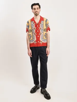 Red/Multi Bricolage S/S Shirt