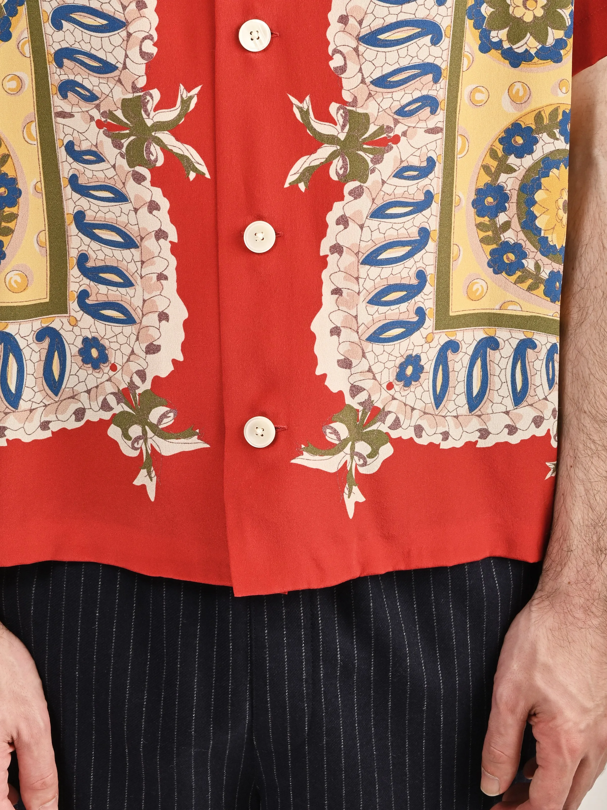 Red/Multi Bricolage S/S Shirt