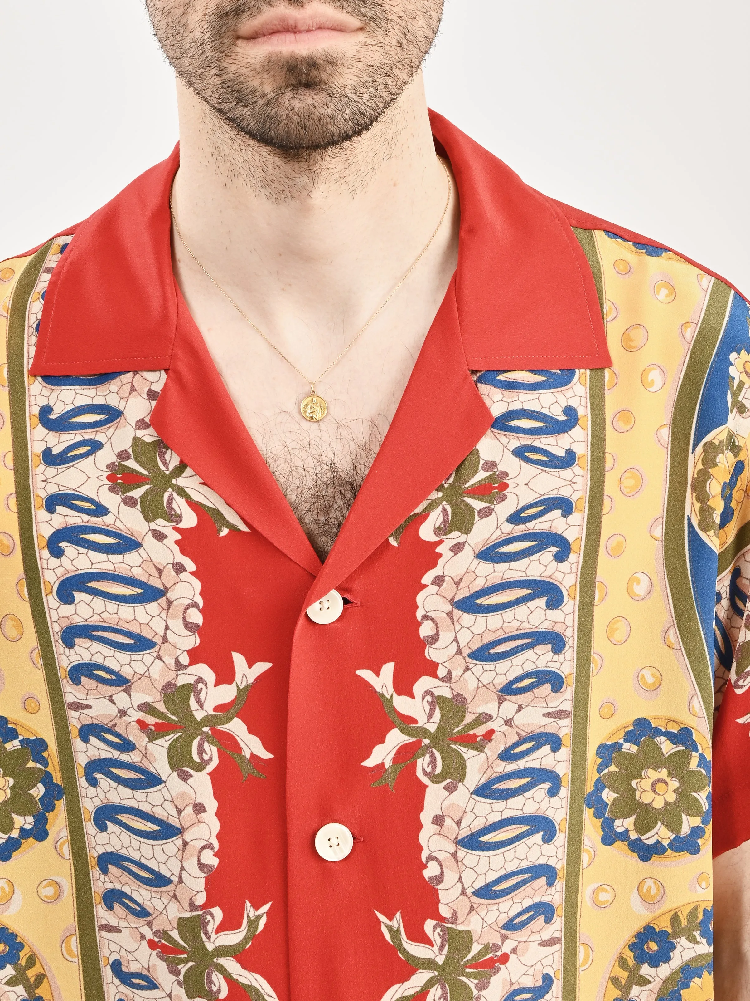 Red/Multi Bricolage S/S Shirt