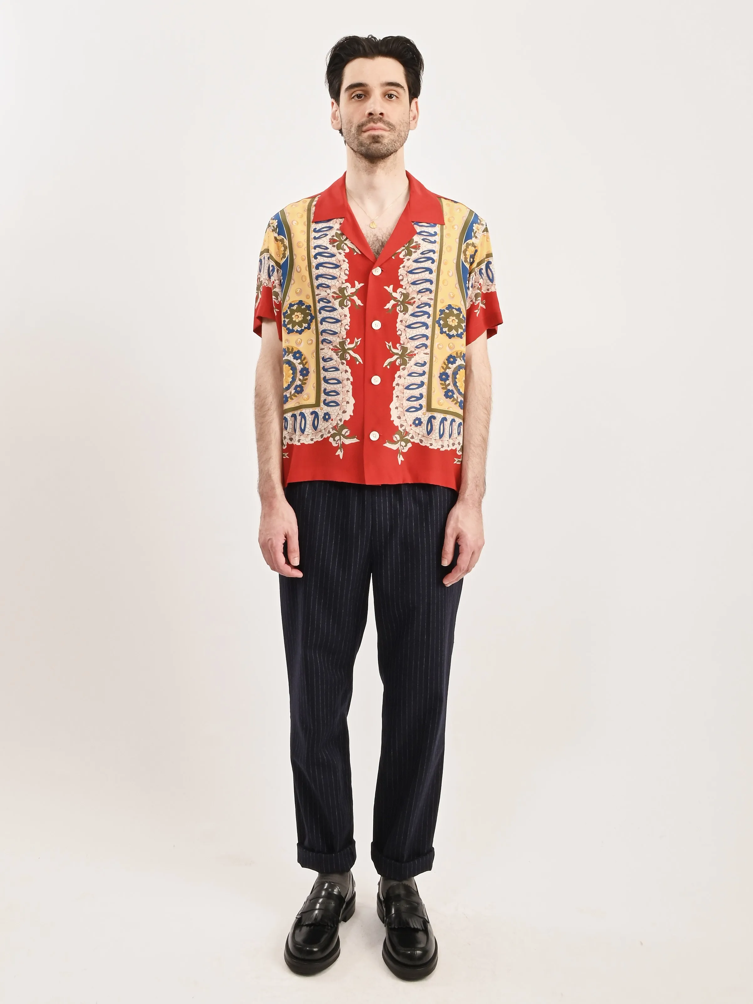 Red/Multi Bricolage S/S Shirt