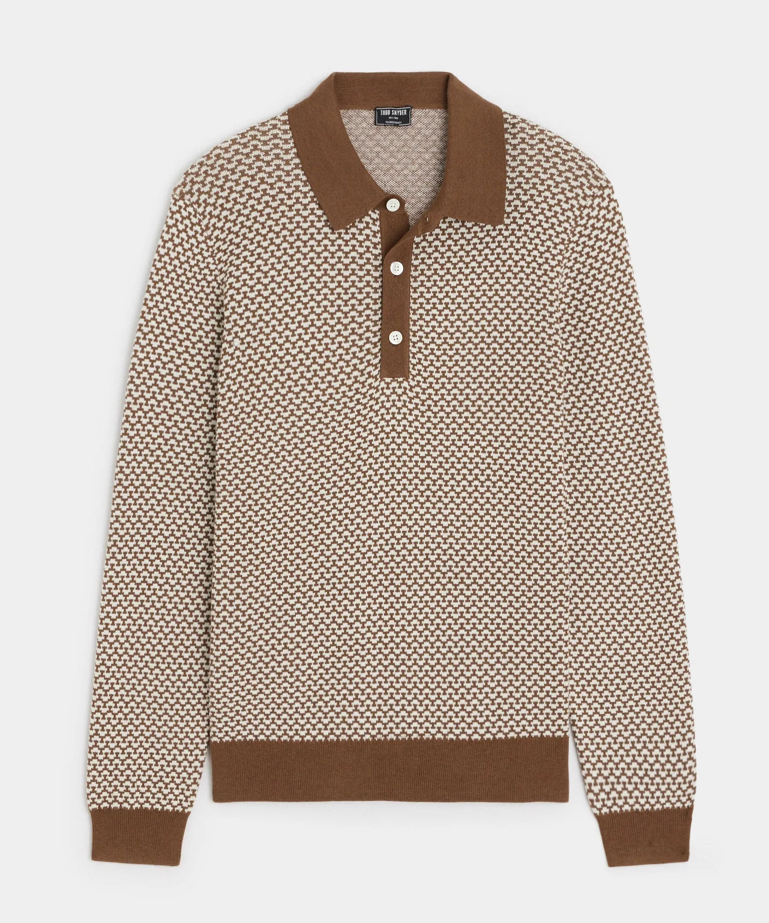 Relaxed Silk-Cotton Sweater Polo