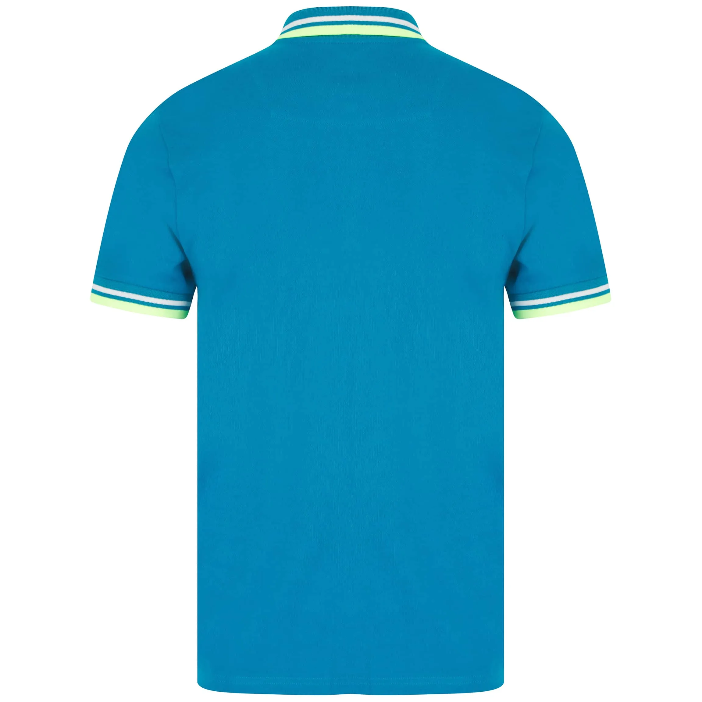 REPLAY CONTRAST COLLAR STRETCH PIQUÉ POLO SHIRT