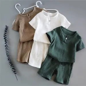Retro Cotton Kids Clothing Set