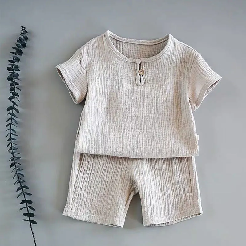 Retro Cotton Kids Clothing Set
