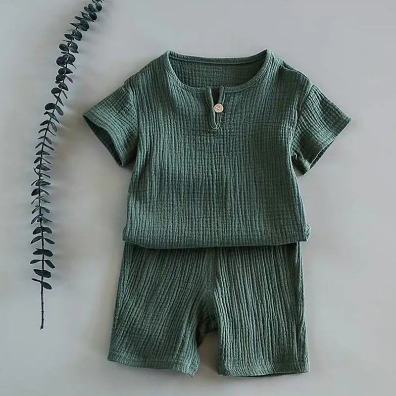 Retro Cotton Kids Clothing Set