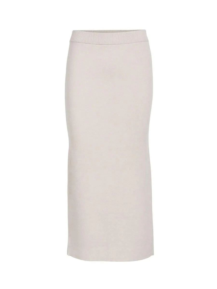 Reynard Knit Skirt - Silver Gray