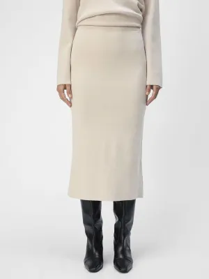 Reynard Knit Skirt - Silver Gray