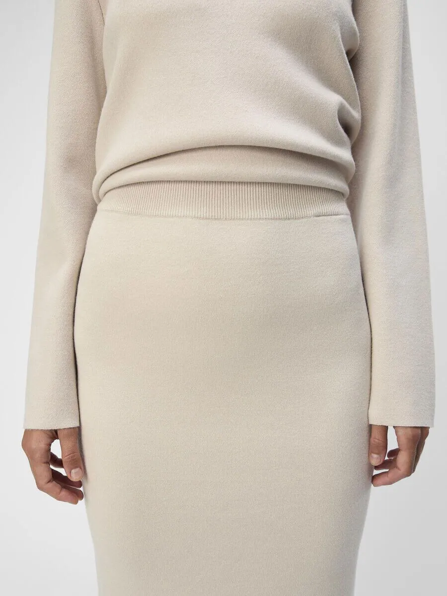 Reynard Knit Skirt - Silver Gray
