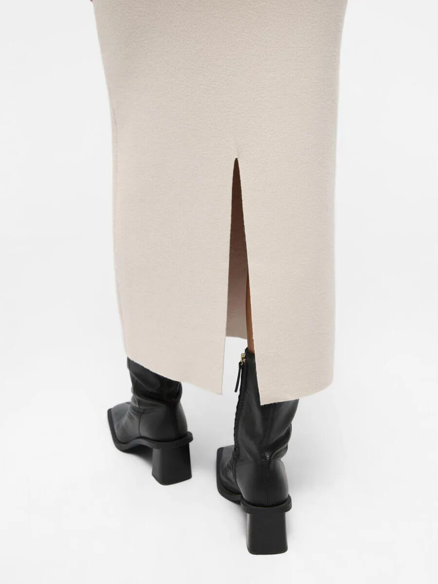Reynard Knit Skirt - Silver Gray