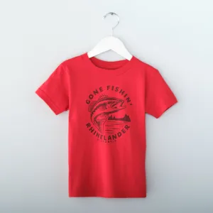 Rhinelander Gone Fishin' Toddler TSHIRT