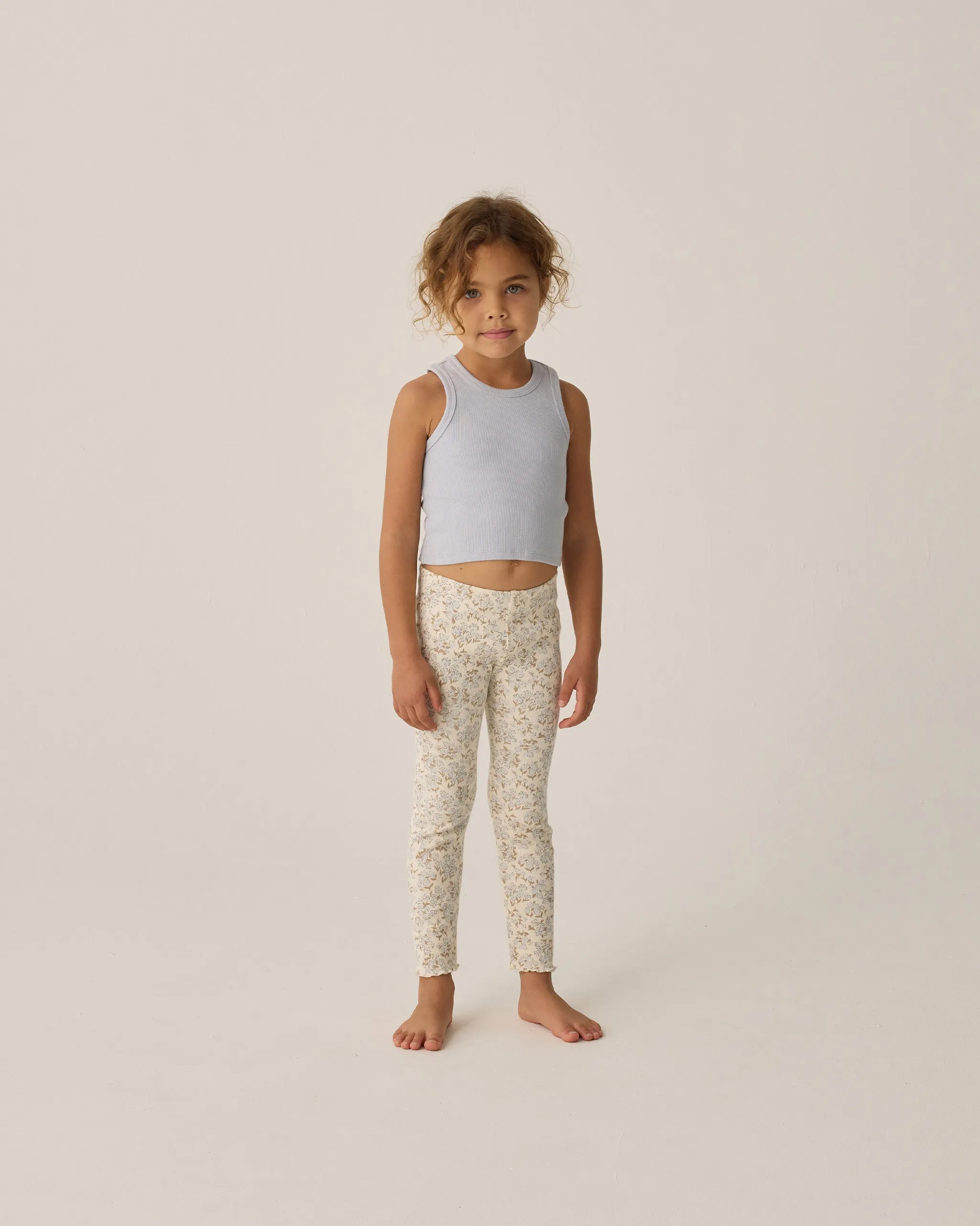 Ribbed Tank Set | Shell/ Light Blue