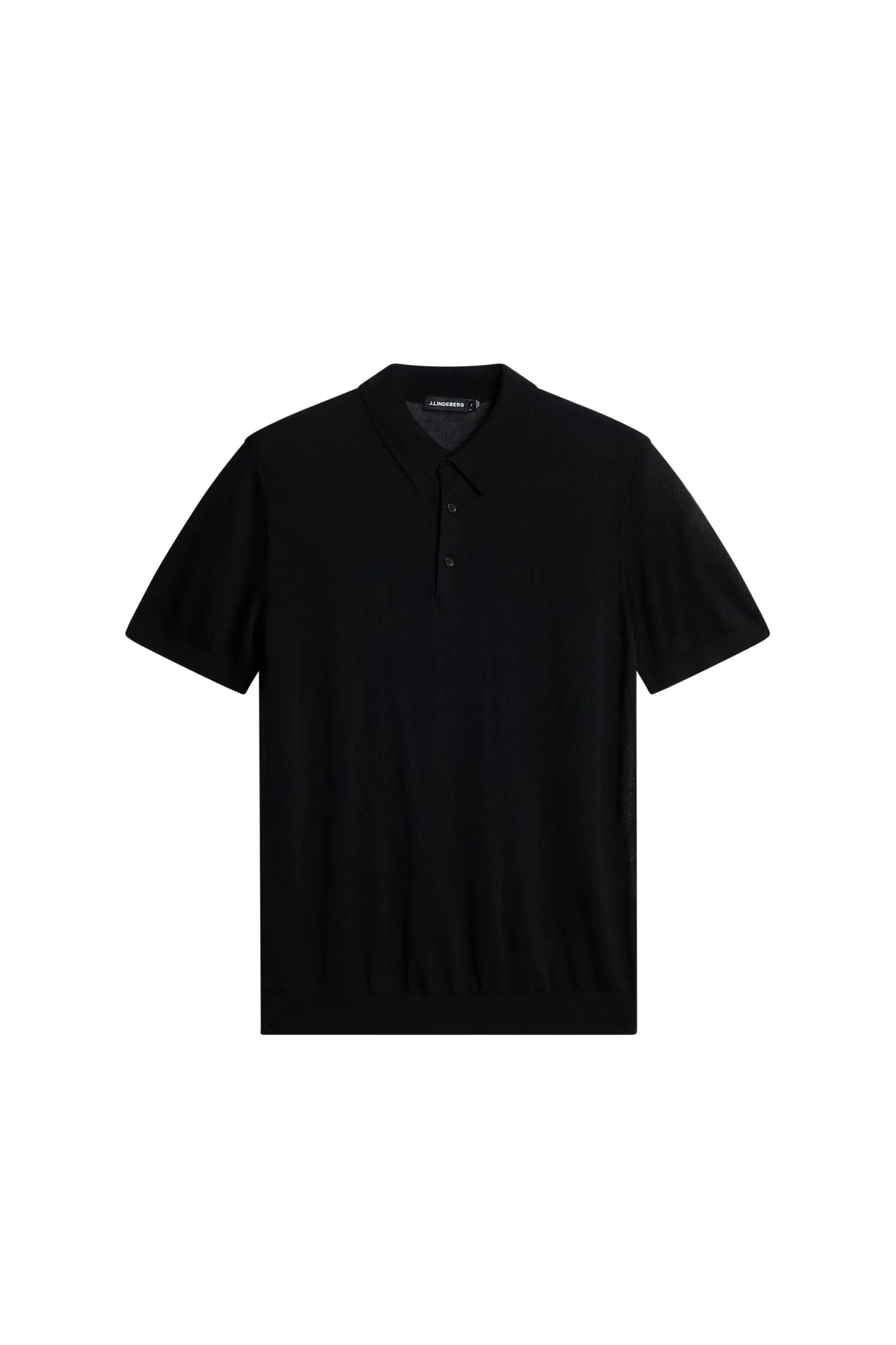Ridge Lyocell Silk Polo / Black