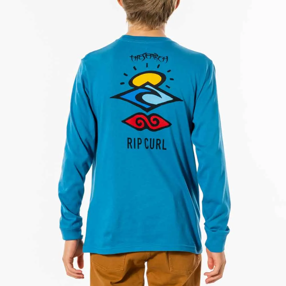 Rip Curl Boys Search Icon Long Sleeve T Shirt