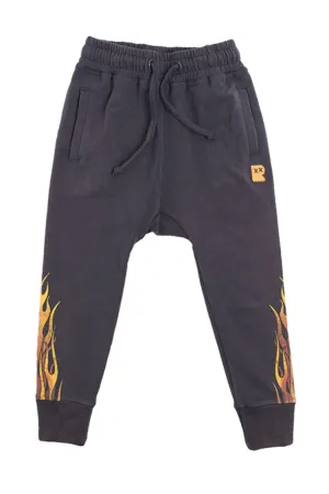 ROCK YOUR KID Boy's Charcoal Karma to Burn Track Pants $70 NWT