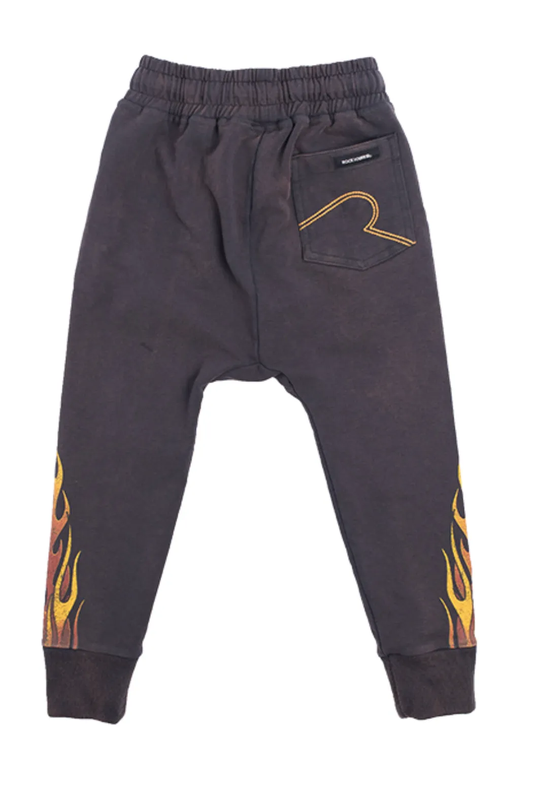 ROCK YOUR KID Boy's Charcoal Karma to Burn Track Pants $70 NWT