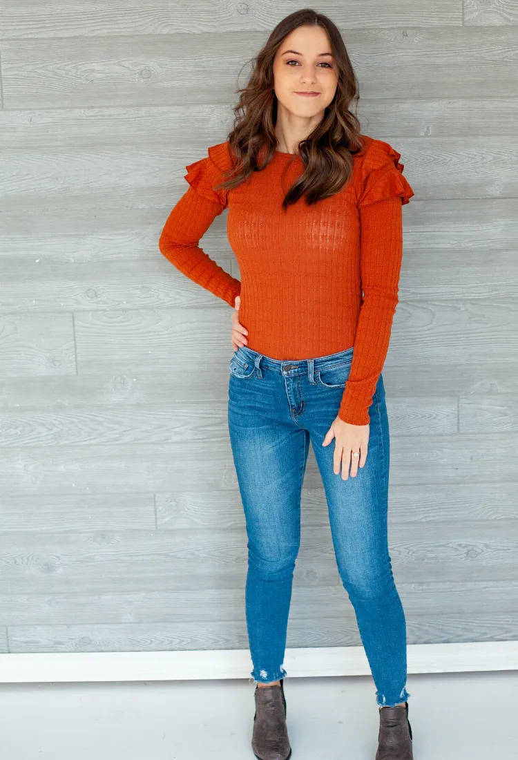 Roma Ruffle Sleeve Top