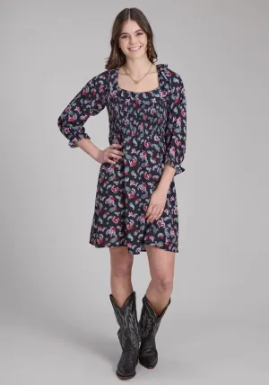 Roper Dress Womens Five Star Collection Print