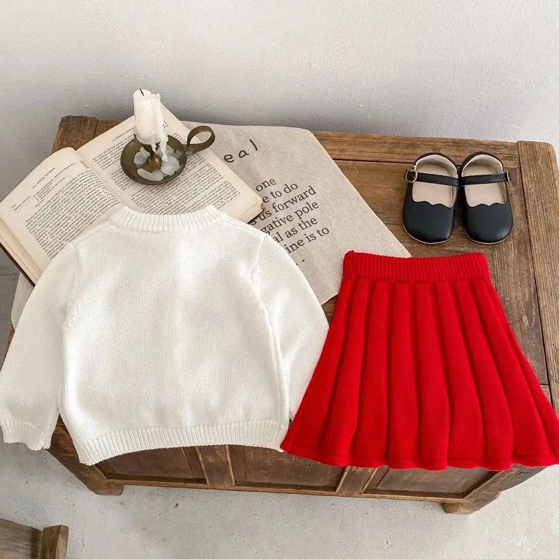 Rose Embroidered Baby Girl's 2-Piece Clothes Set