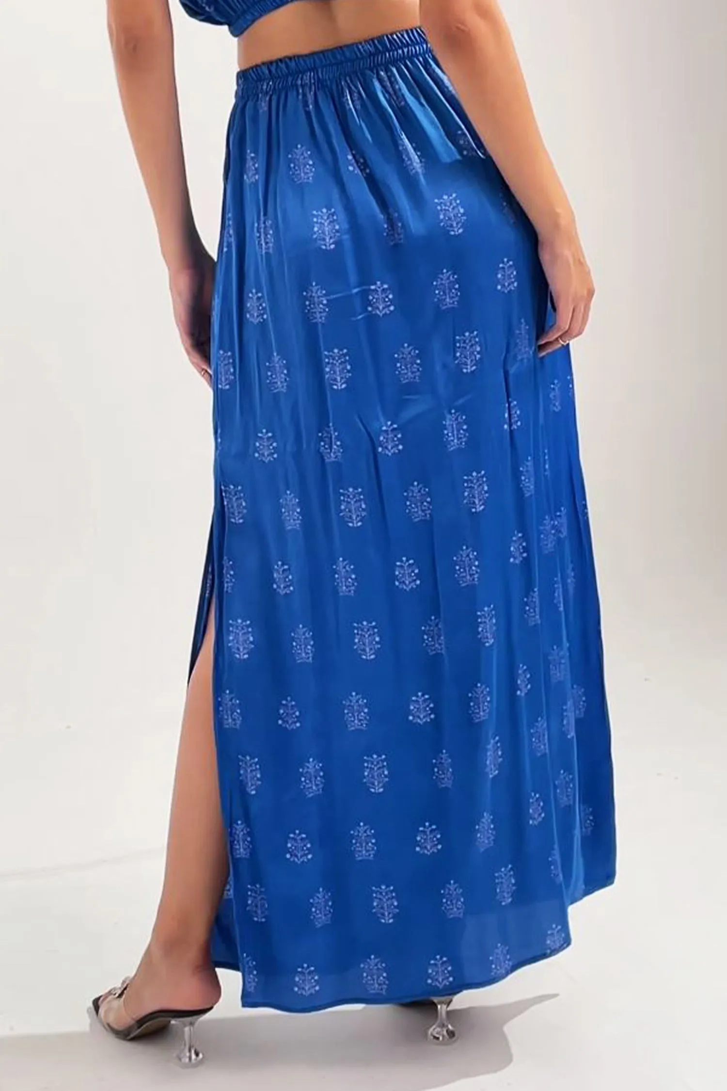 Royal Blue Long Skirt
