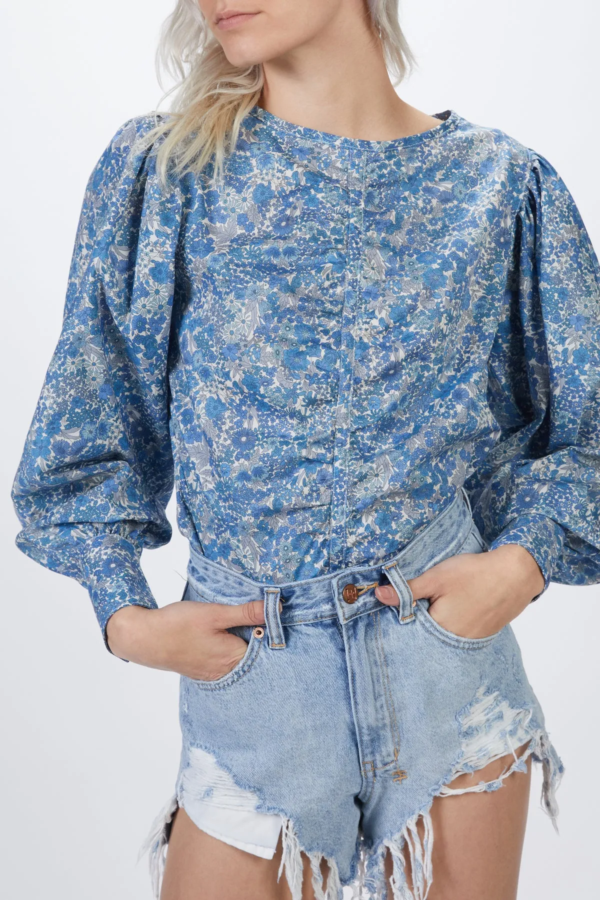 RUCHED BLOUSE
