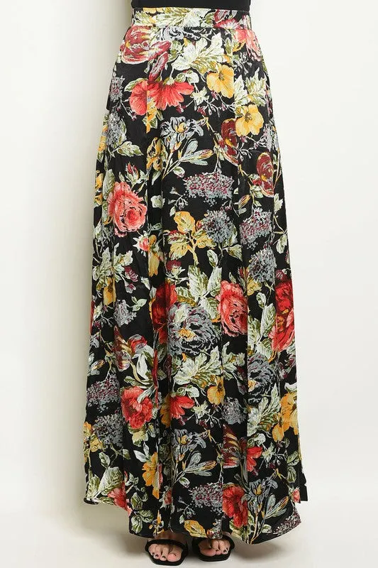 SABILA FLORAL MAXI SKIRT