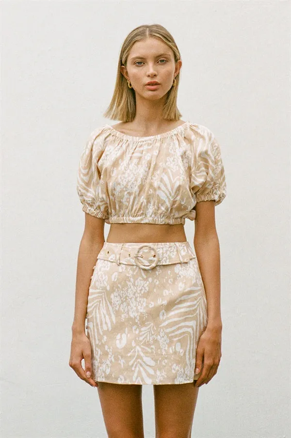 Sakura Linen Skirt