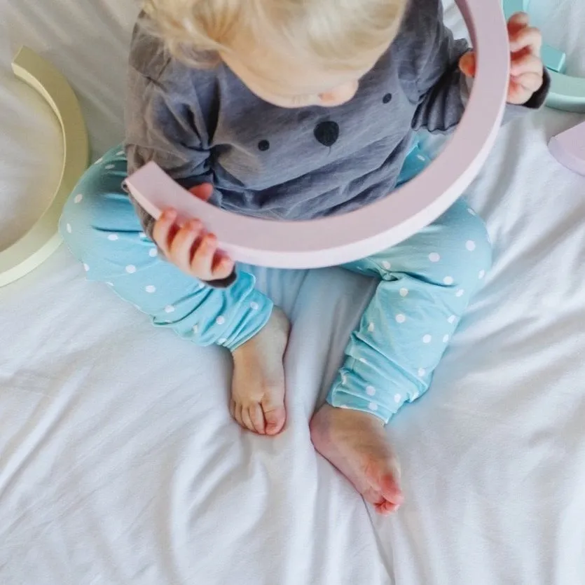 SALE - Aqua Polka Dot Baby & Toddler Leggings