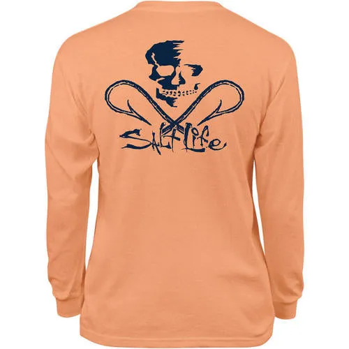 Salt Life Youth Skull and Hooks LST