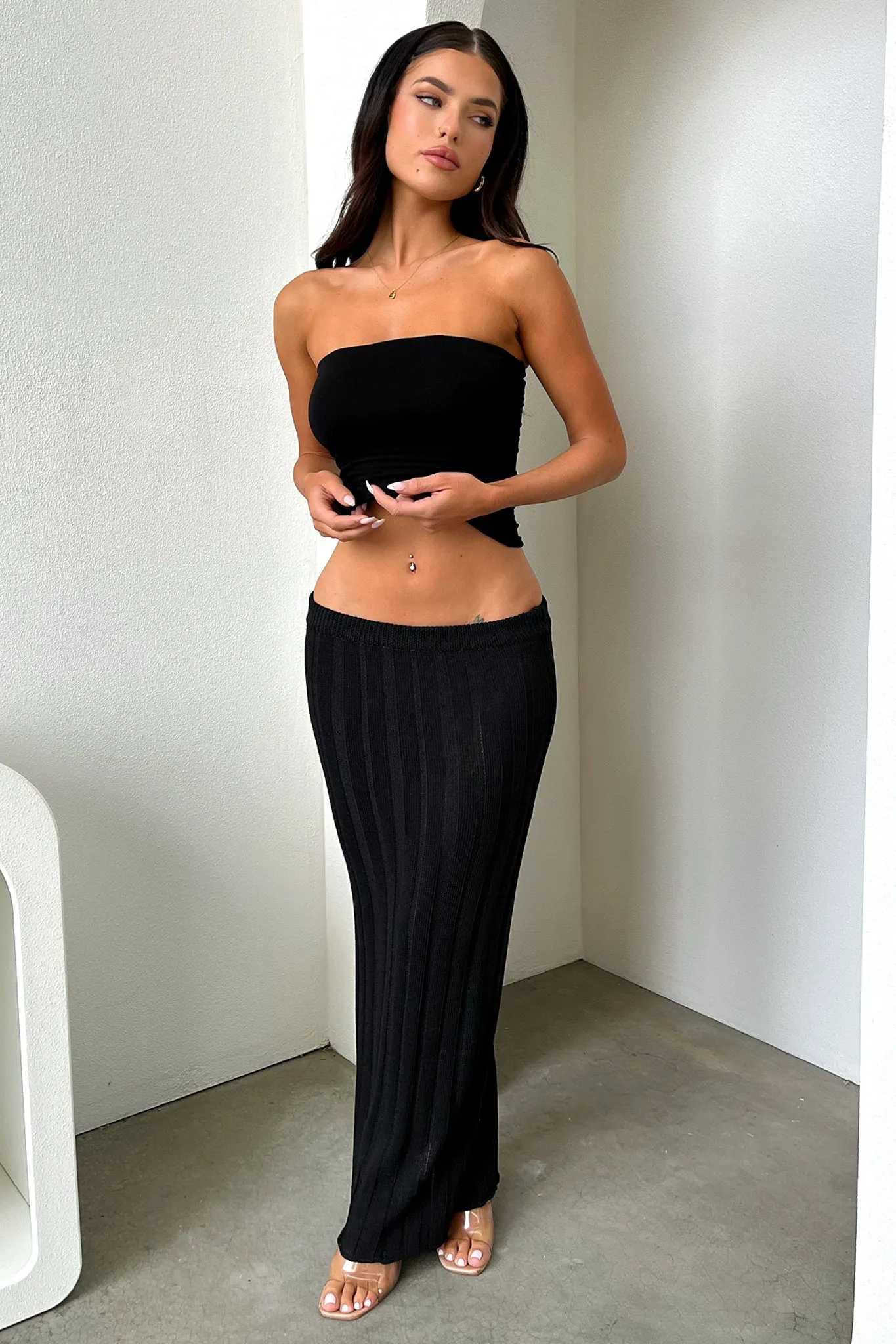 Sameera Maxi Skirt - Black
