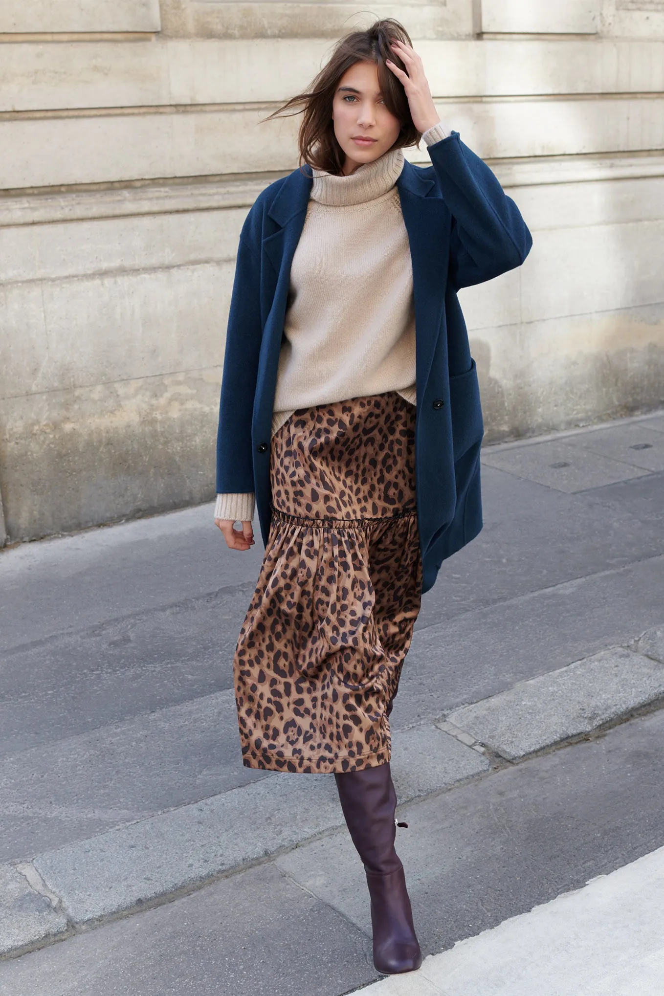 Saskia Leopard Print Skirt - Leopard